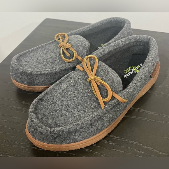 Women's Wilmington wool blend Energy return moccasin slippers gray medium - Picture 3 of 9